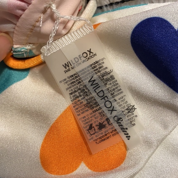 WILDFOX Couture Vintage Hearts Brazilian Bikini - Picture 5 of 6